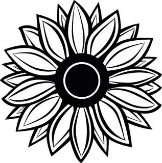 Download High Quality sunflower clipart silhouette Transpare