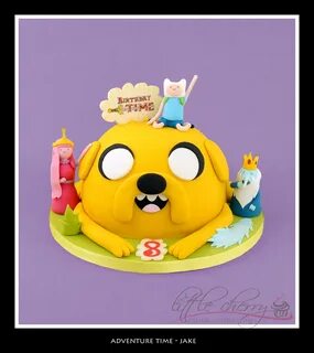 Adventure Time Cake Jake with finn, princess bubblegum and. 