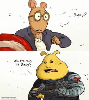 Arthur x Captain America Marvel, Binky, Marvel memes