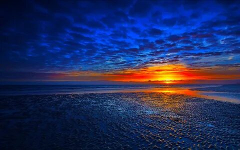 Blue Clouds at Sunset - Image Abyss