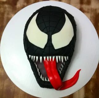 Venom - Spider-Man cake Superhero birthday cake, Childrens b