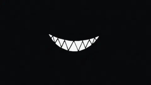 Wallpaper : minimalism, dark, smile, pointy teeth, smiling, 