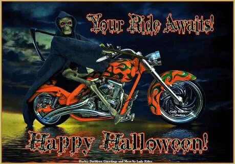 Happy Halloween! Harley, Harley davidson decals, Harley davi