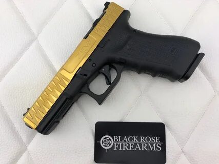 Black Rose Firearms Glock 17 Zev Tech SOCOM Polished Gold Sl