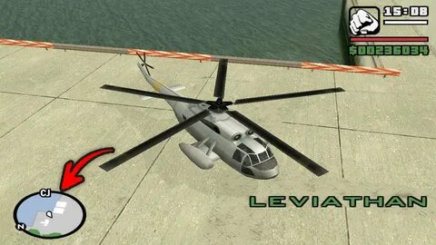 Secret Leviathan Helicopter Location in GTA San Andreas (Hid