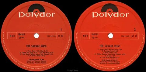 1968 The Savage Rose - The Savage Rose - Rockronología