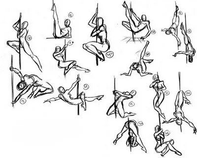 Pole dance Drawing Reference and Sketches for Artists