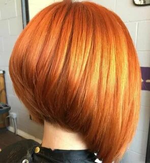 Copper Red Stacked Bob Stacked haircuts, Hair styles, Stacke