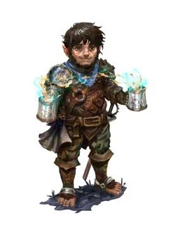 Male Halfling Cleric of Cayden Cailean - Pathfinder PFRPG DN