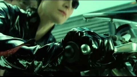 The Matrix Reloaded Trinity on her Ducati motorcycle HD - Yo