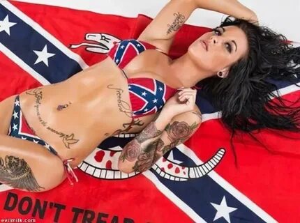 My.Evilmilk Confederate Flag Bikini