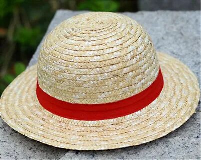 Anime One Piece Luffy Anime Cosplay Straw Boater Beach Hat C