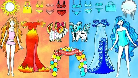 Paper Dolls Dress Up 🔥 Costume Hot Vs Cold Competition Pet I