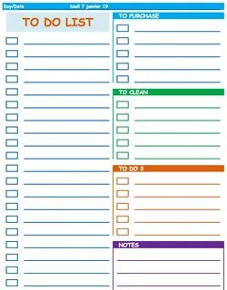 Kids To Do List Template " The Spreadsheet Page