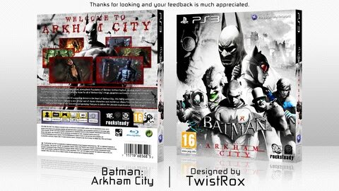 Viewing full size Batman: Arkham City box cover