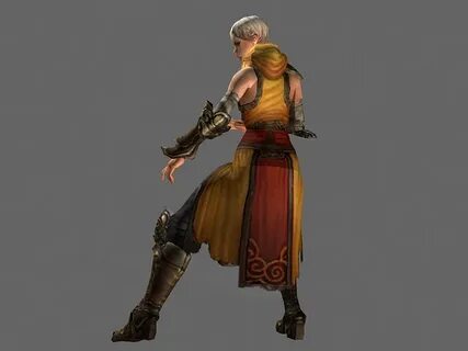 Diablo III character - monk female 3d model 3dsMax files fre