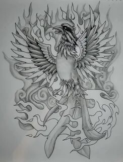 A Phoenix Rising From The Ashes Tattoo - DLSOFTEX