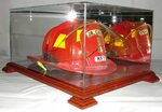 Helmet Case Custom woodworking, Shadow box, Firefighter deco