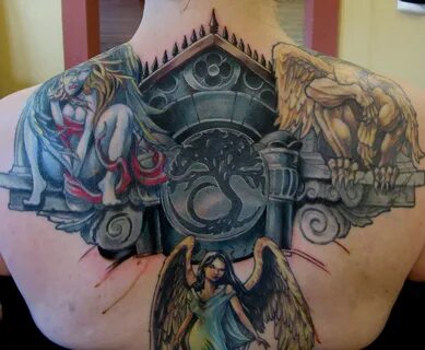 Damon Conklin, Super Genius Tattoo, Seattle WA, color tattoo