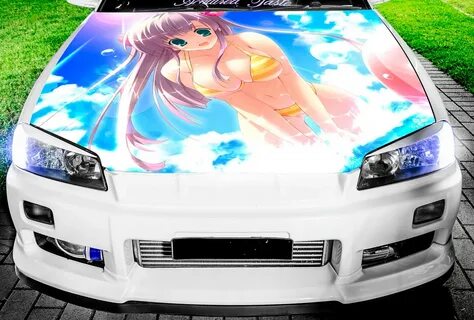 Vinyl Car Hood Full Color Wrap Graphics Decal Manga Anime Se