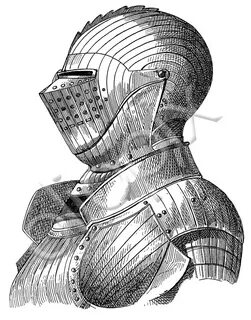 Medieval Helmet Drawing - Floss Papers