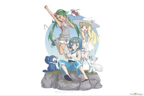 Pokemon : Sun and Moon (Fishing Girls) HD wallpaper download