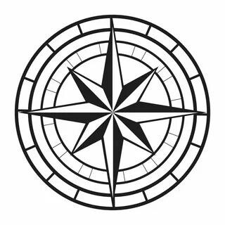 10 Best Printable Compass Template - printablee.com