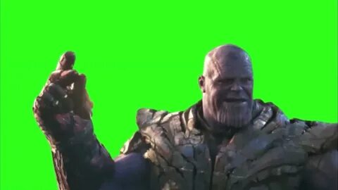Thanos green screen for chroma key - YouTube