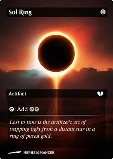 Sol Ring Mtg altered art, Mtg art, Magic the gathering