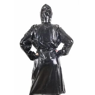 PUL PVC - Damen-Regenmantel mit Kapuze RA68HOOD ECO RAINCOAT