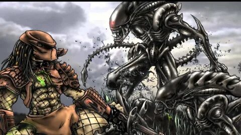 ALIEN VS PREDATOR FAN ARTS INCREIBLES NO SON MIOS!! - YouTub