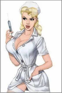 Big boobs blonde anime doctor