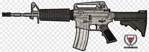 Colt M4A1, assault rifle illustration png PNGBarn