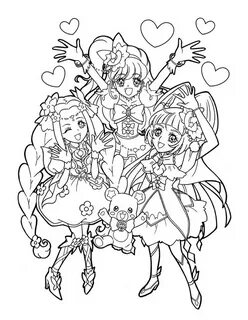 Glitter Force Candy Coloring Pages - Families Coloring Pages