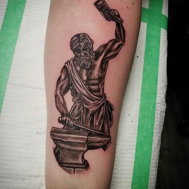 Little tattoo of Hephaestus. 