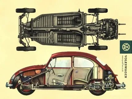 Vintage VW - Ominous Spot On The Garage Floor 1967 VW Beetle