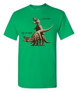 T-Rex Pull My Hair - T-Shirt - Absurd Ink