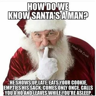 How Do We Know Santa's A Man? quote funny quotes christmas c