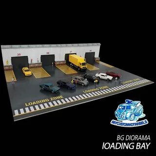 1:64 Diorama Buildings and Figures My Custom Hot Wheels Shop