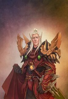 lorthemar theron Tumblr Warcraft art, Elf warrior, World of 