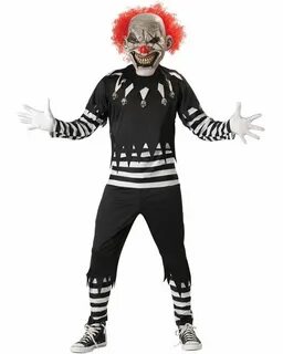 Creepy Clown Boys Costume Disfraces para adultos, Payasos, D