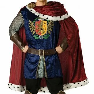 King Arthur Costume Adult Medieval Renaissance Halloween Fan