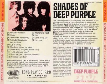 Classic Rock Covers Database: Deep Purple - Shades of Deep P