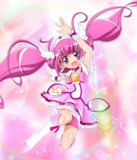 Glitter Rosa Magical girl anime, Smile pretty cure, Glitter 