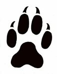 Wolf paw print, Free stencils, Stencil patterns