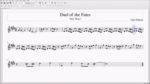 Duel of the Fates for Alto/Bari Sax Sheet Music - YouTube