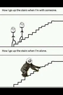 Hahahahahaha! I can see someone running up stairs grunting l