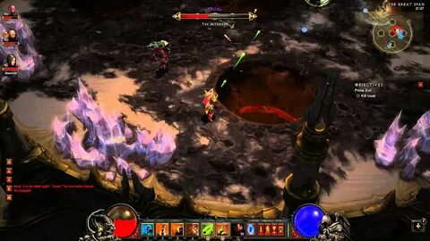 Diablo 3 Act 4 Izual Boss / WD-Monk-DH Inferno Difficulty - 