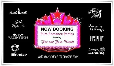 Now booking flyer Pure romance party, Pure romance, Pure pro