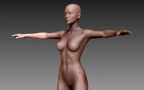 Woman T-pose free 3D Model .obj .ztl - CGTrader.com Flickr